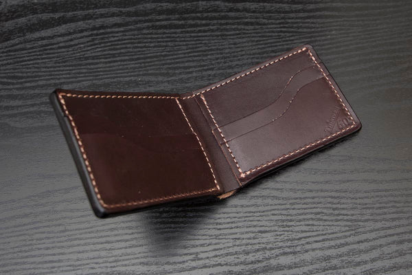 Classic | Dark Brown Leather Bifold Wallet